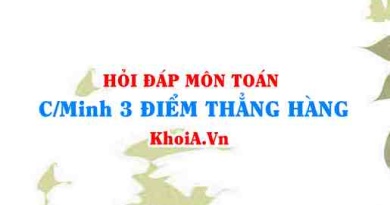 Điều kiện 3 điểm thẳng hàng trong không gian Oxyz